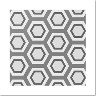 Seamless Geometric Pattern  - Hexagon Posters and Art